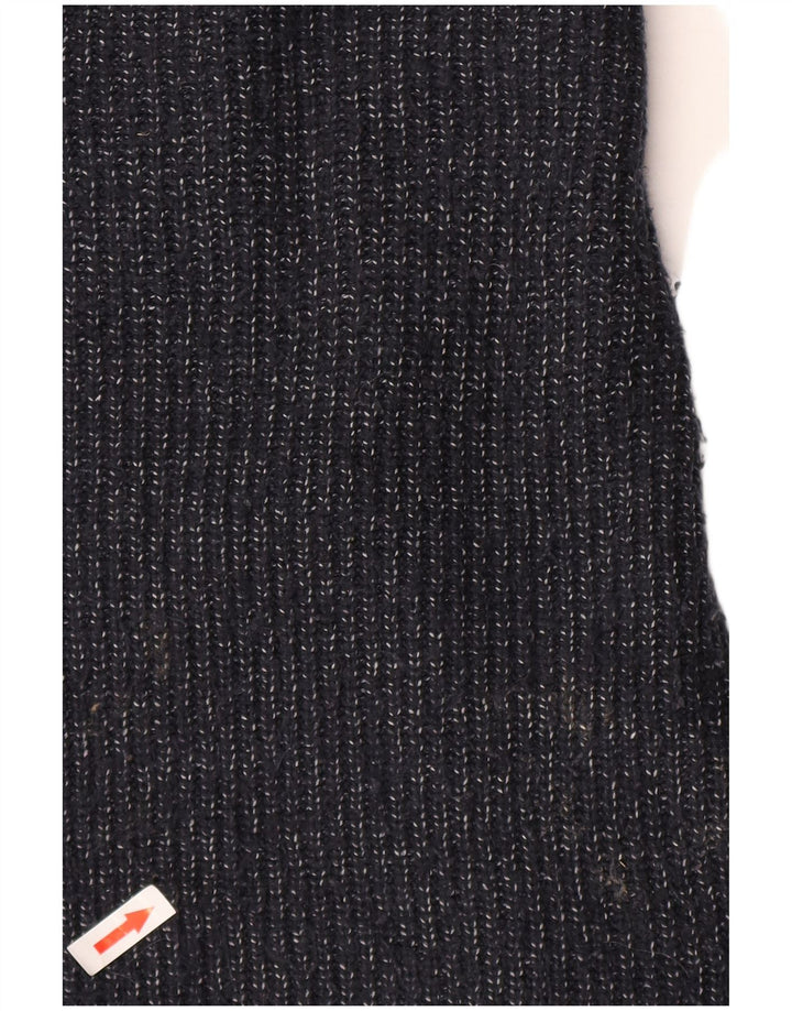 Marks & Spencer Herren-Pullover mit Rundhalsausschnitt, groß, marineblau meliert