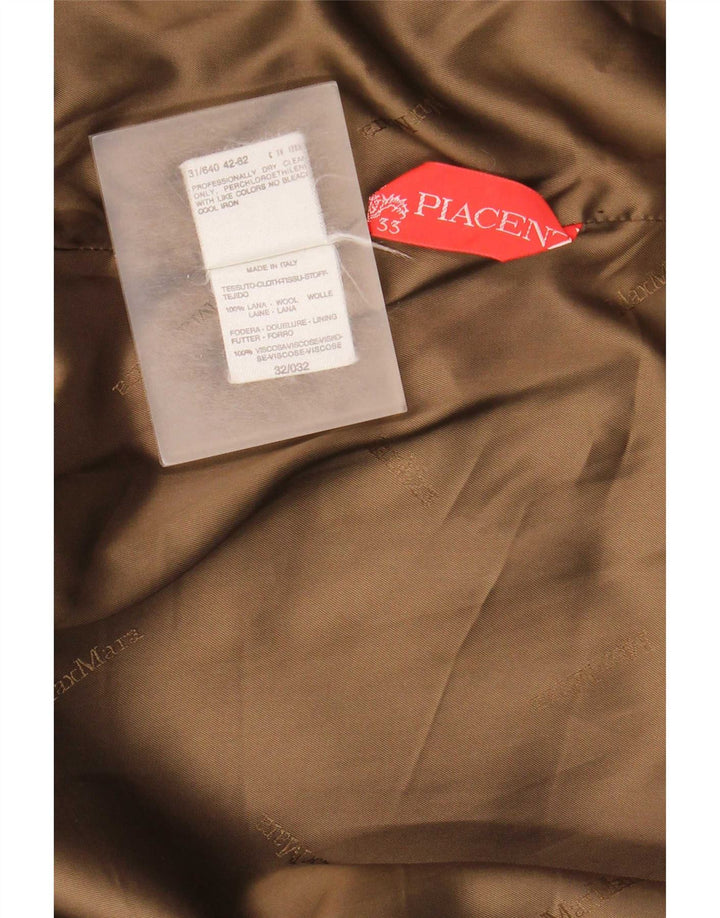 Max Mara Manteau surdimensionné pour femme UK 12 Laine marron moyen