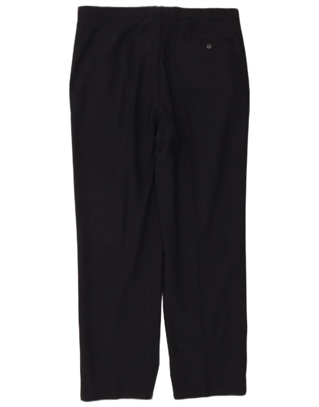 Marks & Spencer Herren-Anzughose mit Pegged-Anzug, W36 L31, marineblaues Polyester