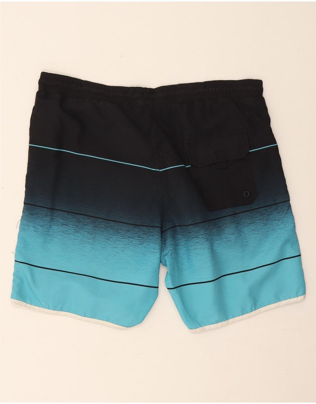 Fila Mens Graphic Swimming Shorts Medium  Blue Colourblock Polyester