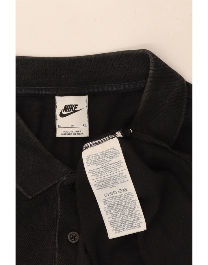 Nike Mens Polo Shirt XL Black Cotton