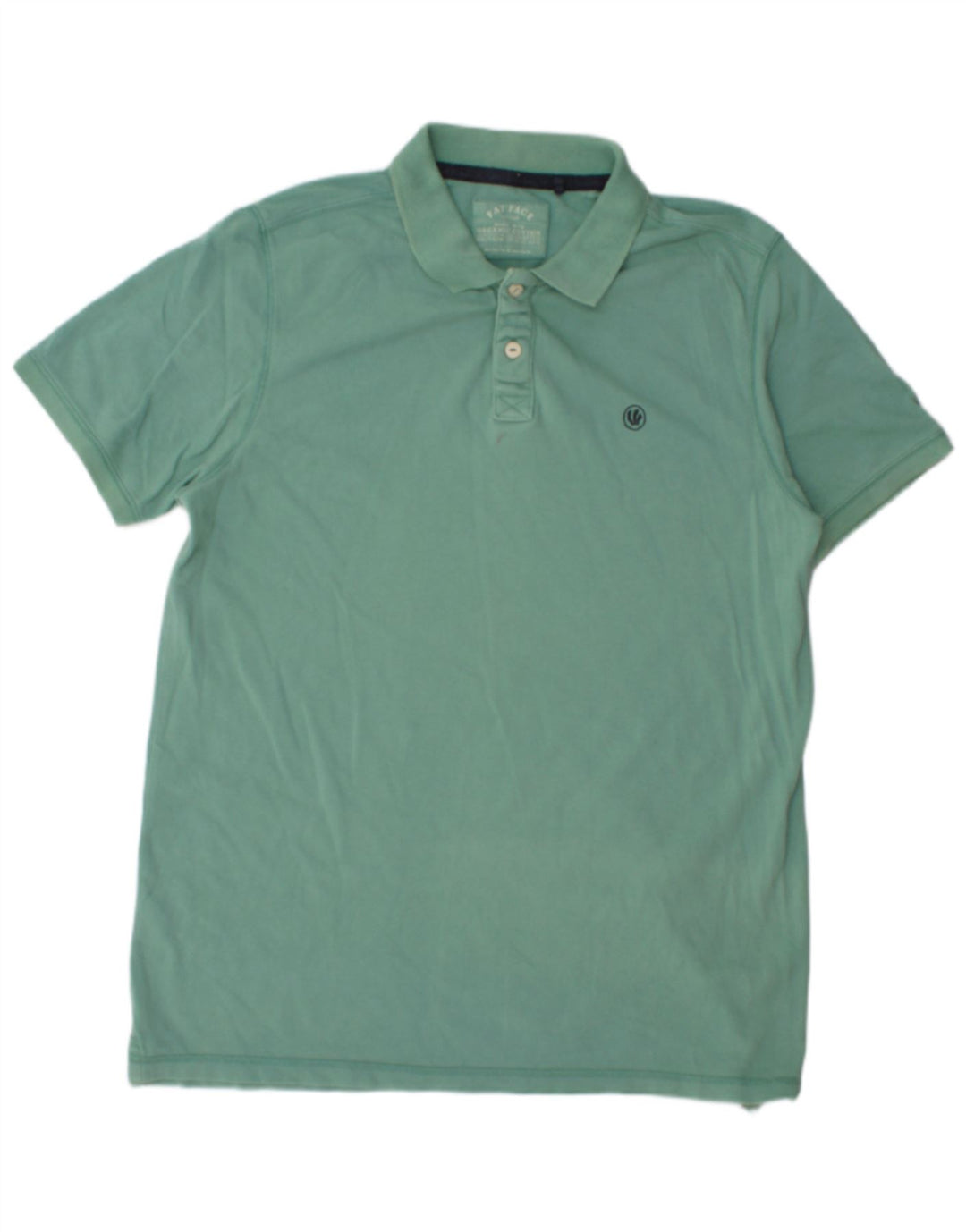 FAT FACE Mens Polo Shirt 2XL Turquoise Cotton