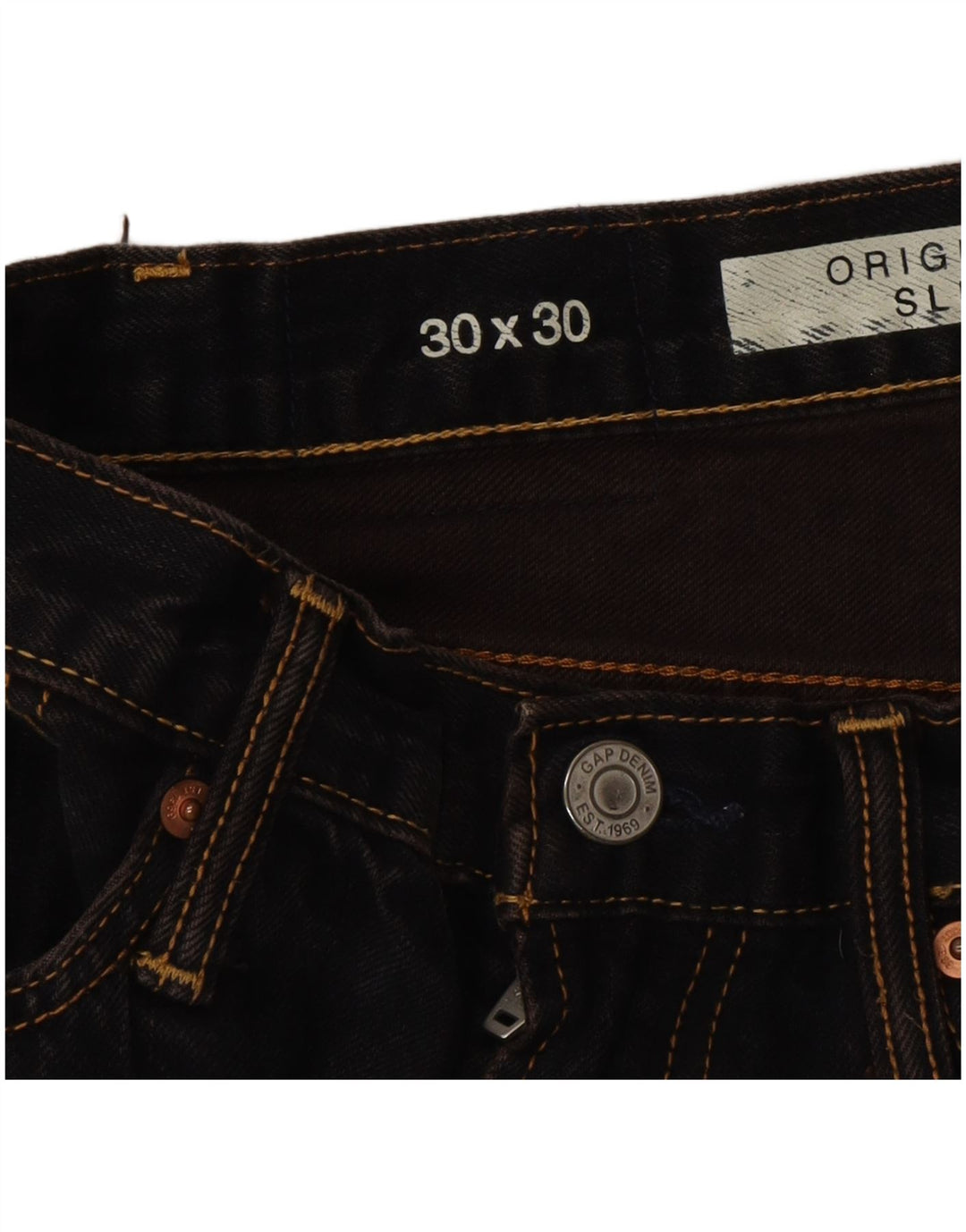 Gap Womens Slim Jeans W30 L30 Navy Blue Cotton