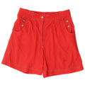 Pantalones cortos casuales vintage para mujer IT 42 Medio W30 Rojo