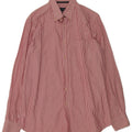 MASSIMO DUTTI Mens Casual Fit Shirt Medium Red Pinstripe Cotton Vintage Massimo Dutti and Second-Hand Massimo Dutti from Messina Hembry 