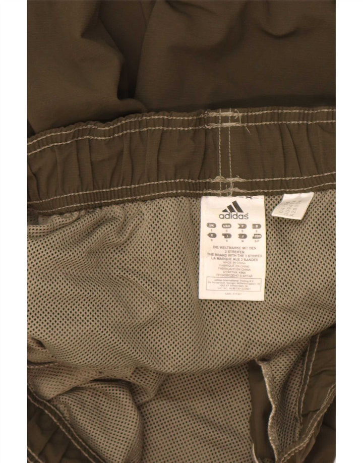 Pantaloncini da bagno con grafica Adidas da uomo Small Khaki in poliammide