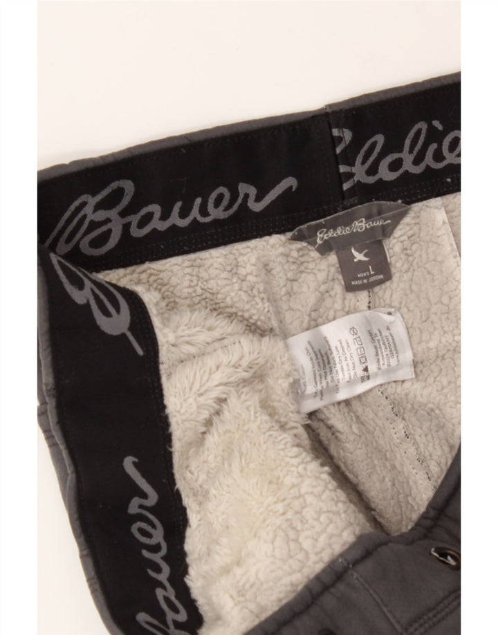 EDDIE BAUER Mens Tracksuit Trousers Joggers Large  Grey Polyester Vintage Eddie Bauer and Second-Hand Eddie Bauer from Messina Hembry 