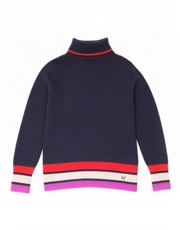 Crew Clothing Rollkragenpullover für Damen, Gr. 10, Marineblau