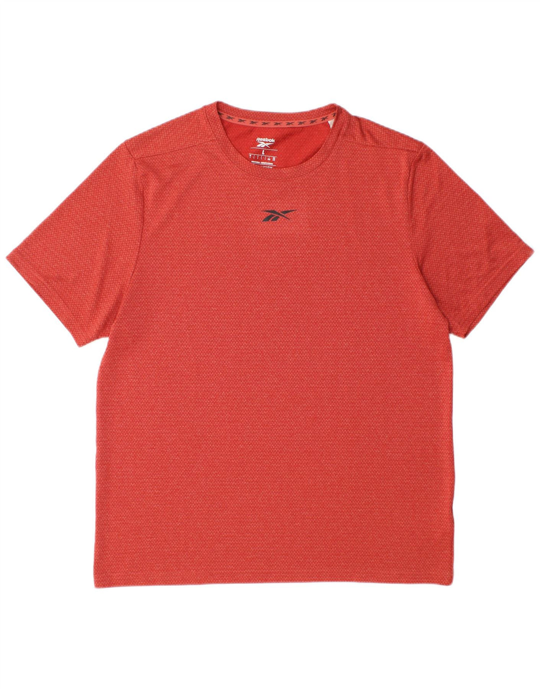 Reebok Herre T-Shirt Top Stor Rød Polyester