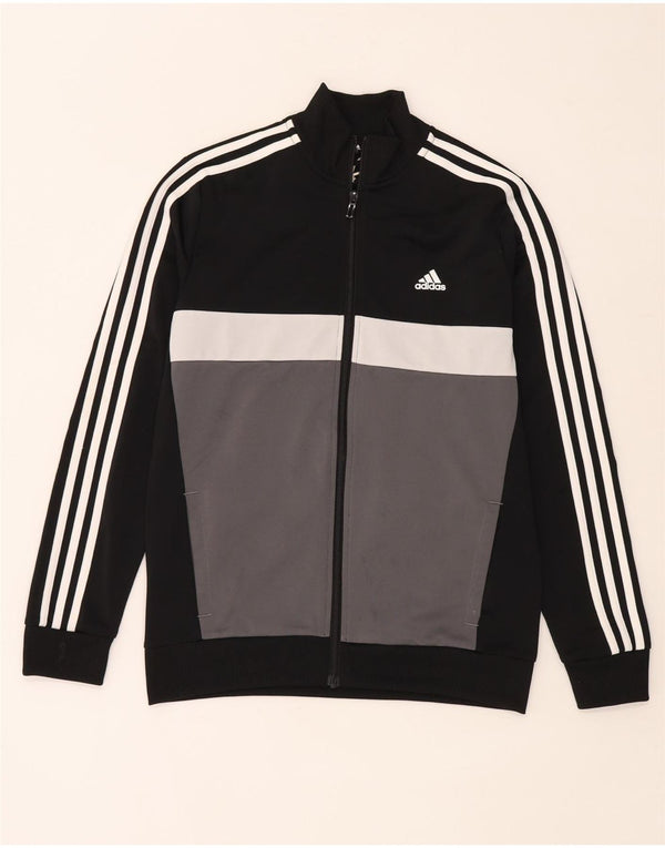 Giacca da tuta Adidas Aeroready da ragazzo 13-14 anni Colorblock nera