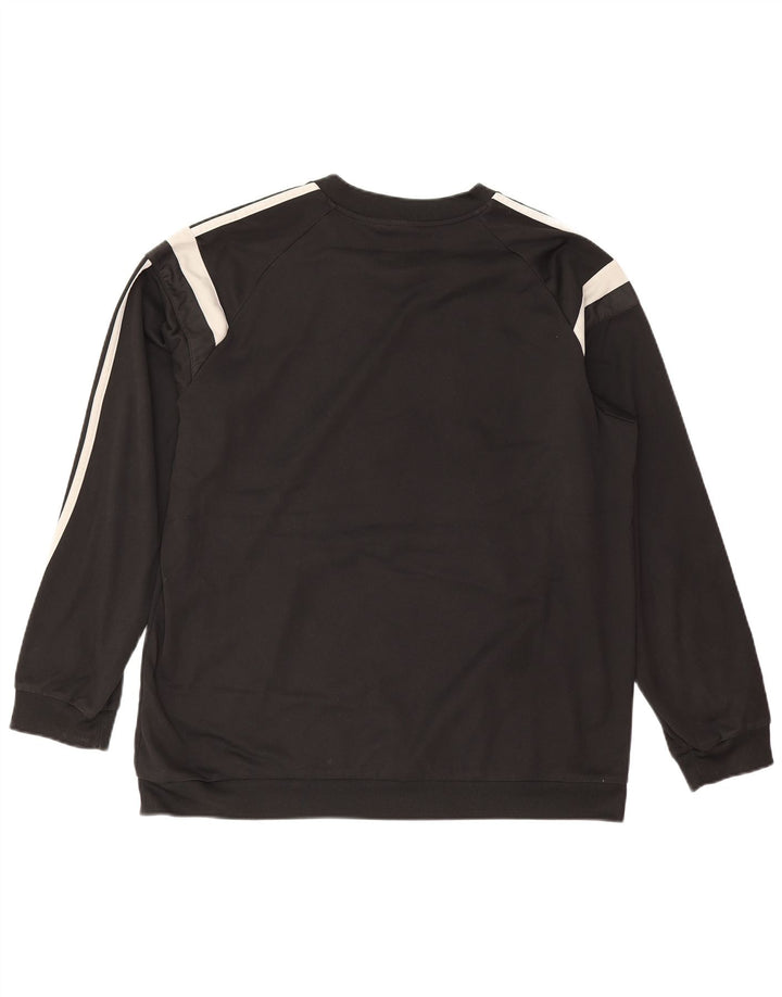 Adidas Hombre Sudadera Jumper XL Negro Colorblock Poliéster
