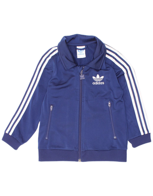 Adidas Boys αθλητική φόρμα Adidas Top Jacket 3-4 Years Navy Blue Polyester
