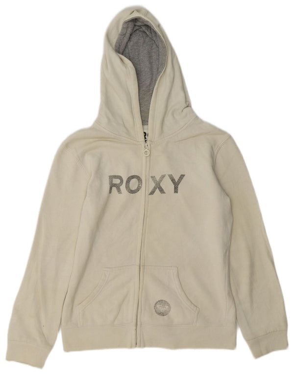 Джемпер с капюшоном Roxy Girls с рисунком 15-16 лет, белый