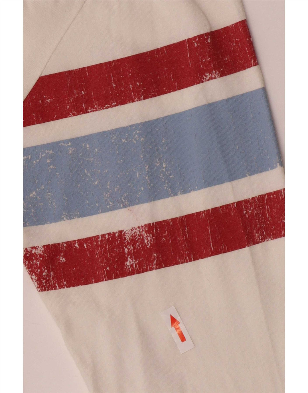 Woolrich Mens Graphic Top Long Sleeve Large White Cotton