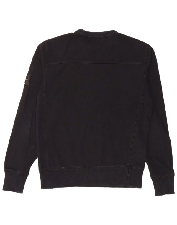 Calvin Klein Herren Graphic Regular Fit Sweatshirt Pullover Small Schwarz Baumwolle