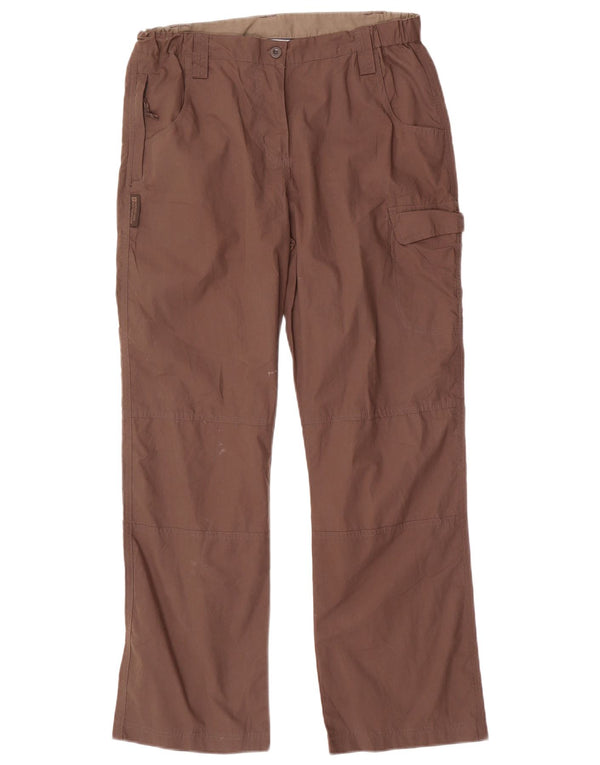 Spodnie damskie Mountain Warehouse Straight Cargo UK 10 Small W30 L29 Brązowe
