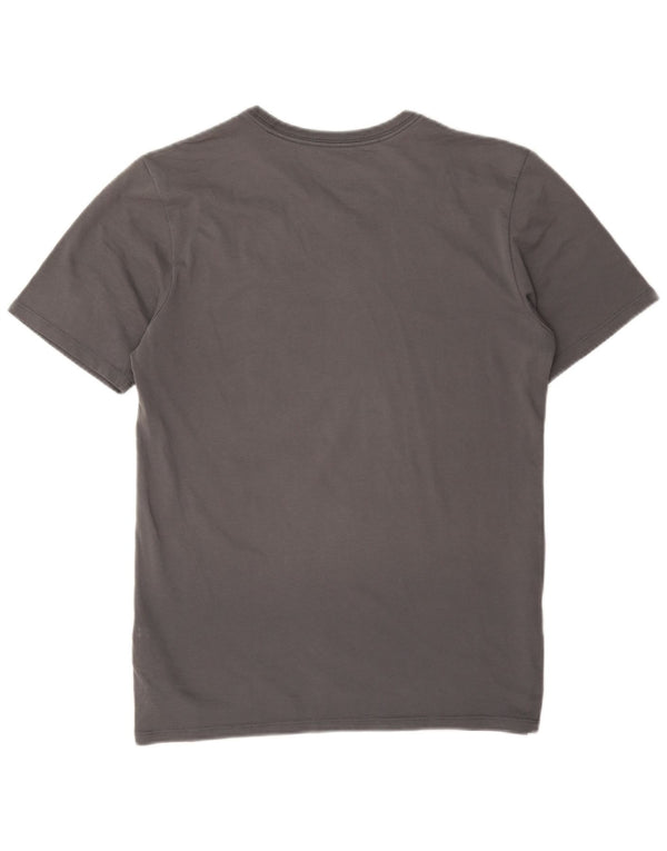 Nike Mens Dri Fit Graphic T-Shirt Top Small Grey Cotton