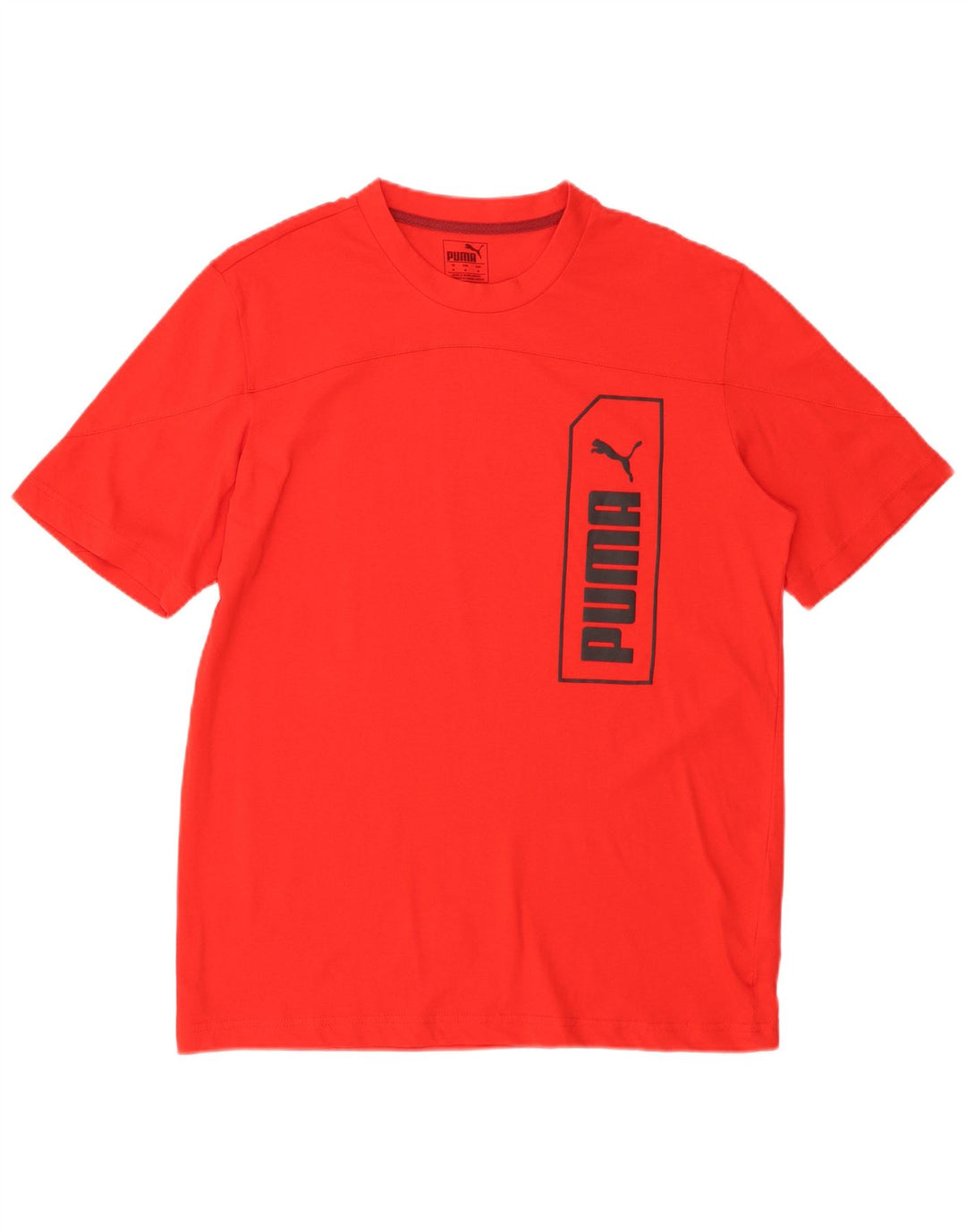 PUMA Grafisk T-shirt til mænd, medium rød bomuld