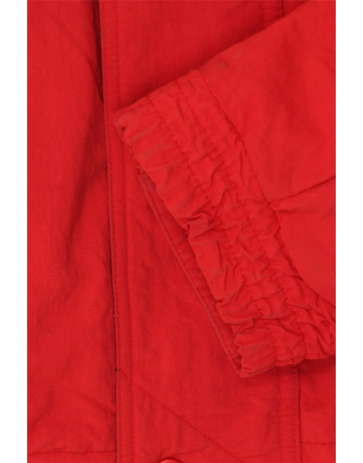Eddie Bauer Mens Padded Jacket UK 42 XL Red Cotton