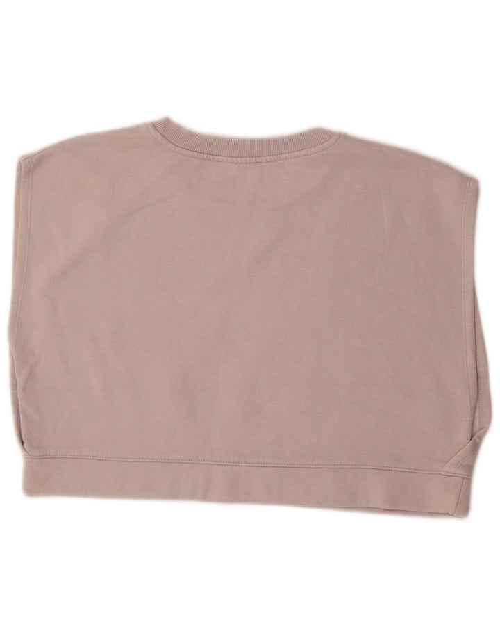 ZARA Damen-Sweatshirt, übergroß, kurzärmelig, Gr. 10, Größe S, Grau