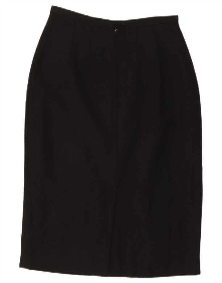Marks & Spencer Womens St. Michael Pencil Skirt UK 8 Small W26 Black