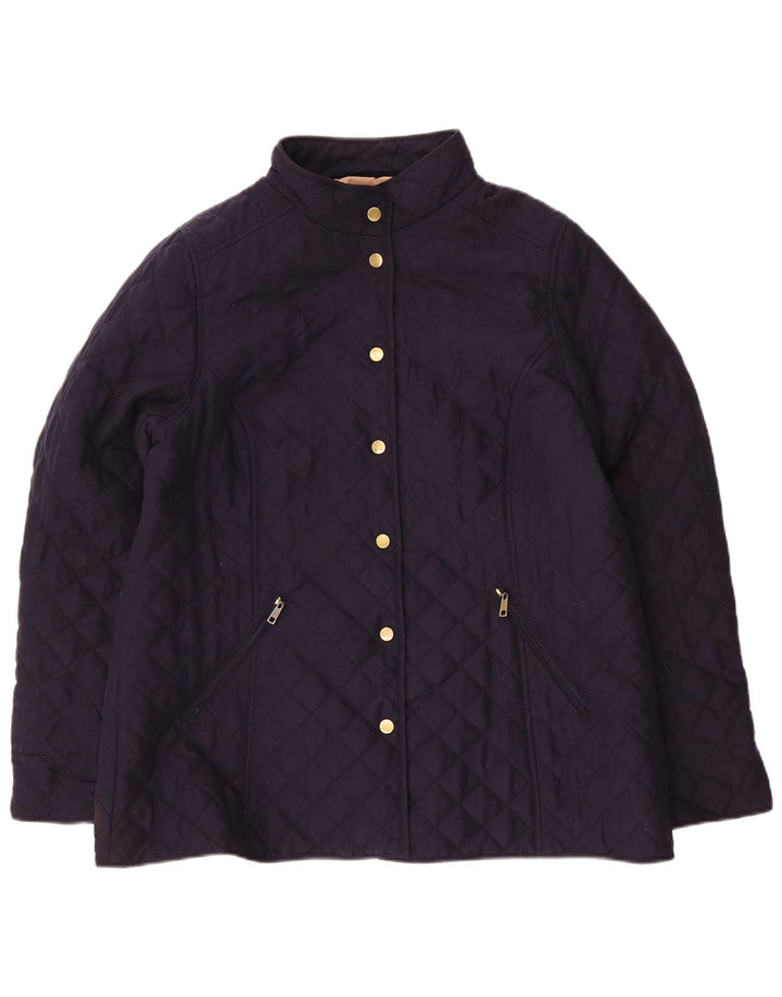 CLASSIC Dame quiltet jakke UK 18 XL Navy Blue Polyester