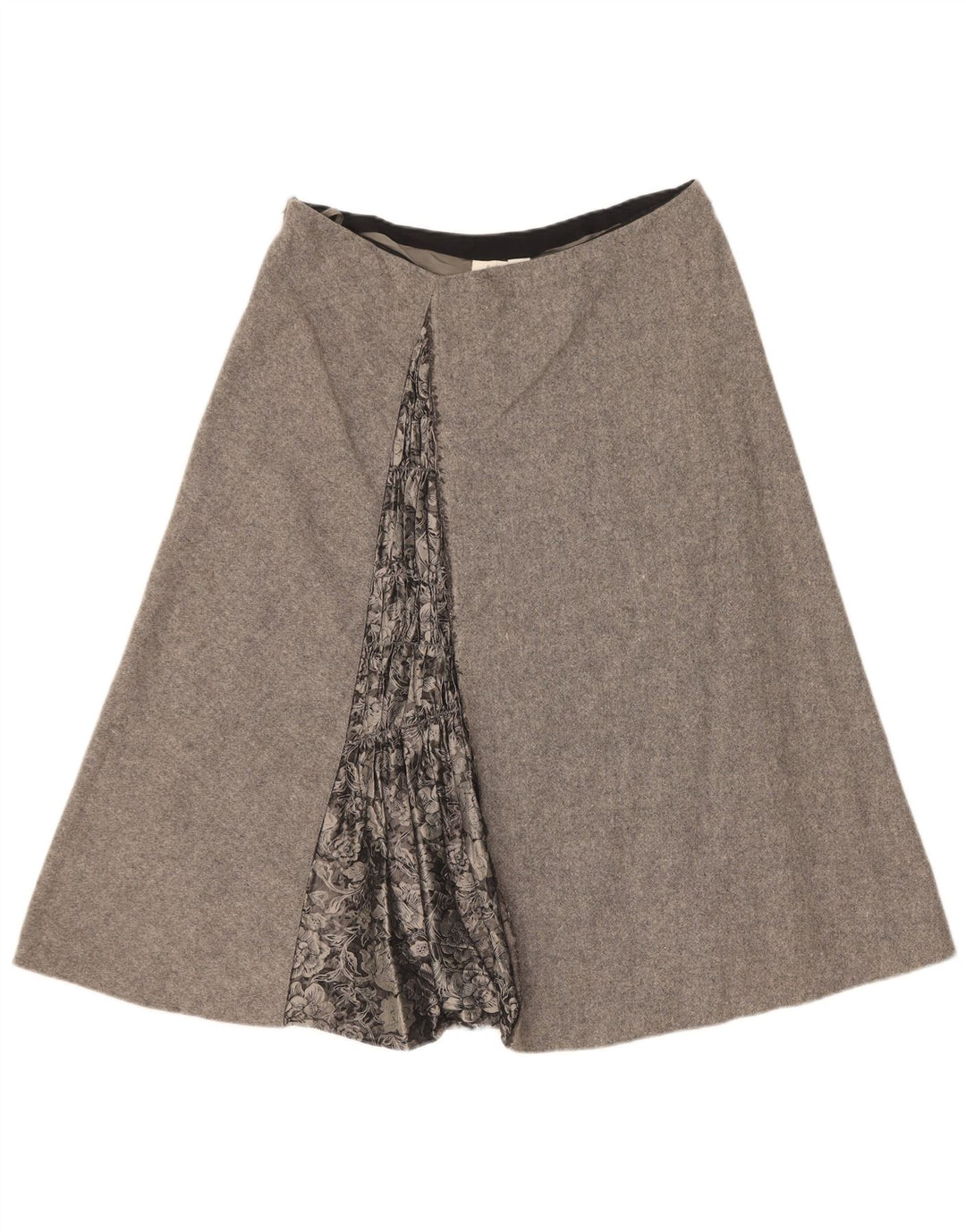Gonna a trapezio da donna Dkny US 10 Large W32 in lana grigia