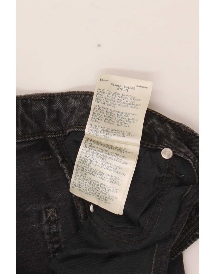 Lee Kvinder Højtaljede Flared Jeans W30 L28 Sort Bomuld