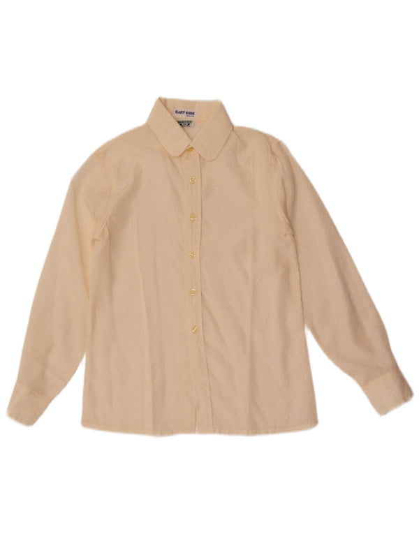 Camicia Vintage Bambino 7-8 Anni Bianco Sporco Maculato
