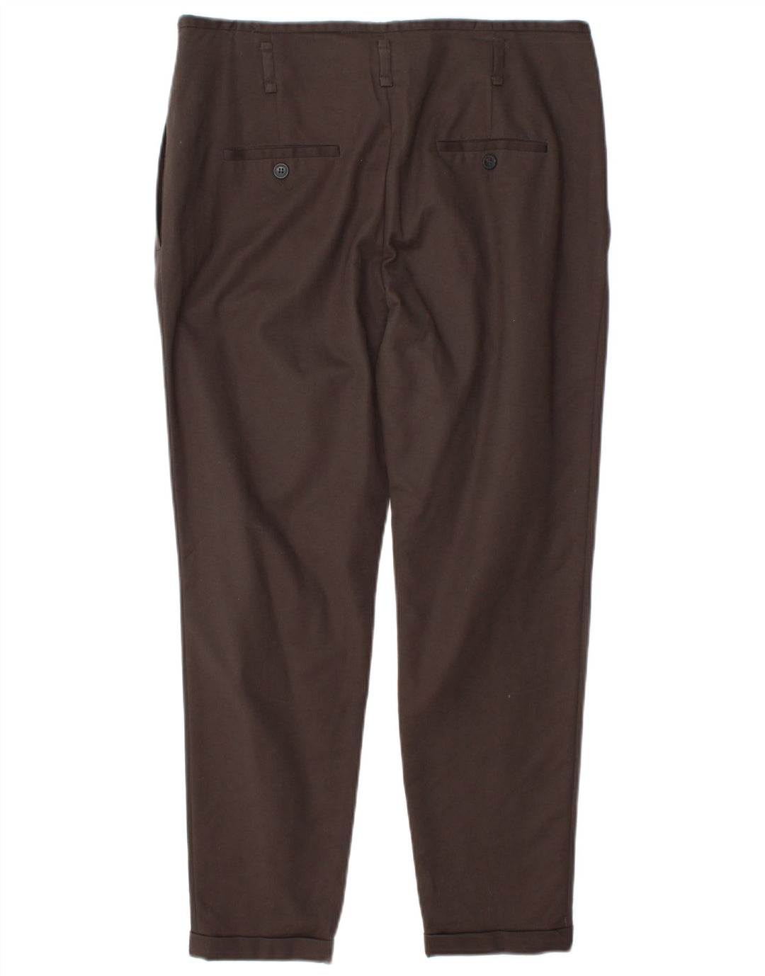 Zara Womens Pegged Chino Trousers Large W34 L27 Brown