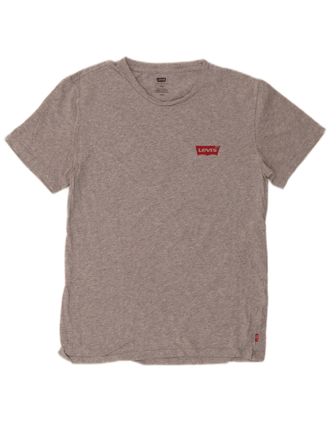 LEVI'S Mens Slim Fit T-Shirt Top Small Grey Flecked