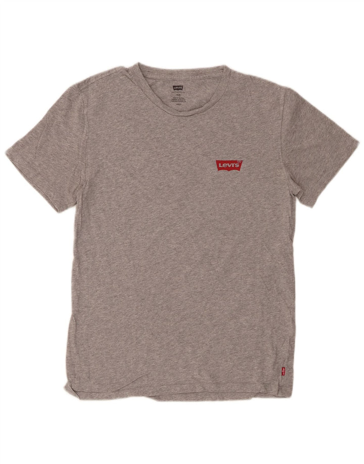 LEVI'S Mens Slim Fit T-Shirt Top Small Grey Flecked
