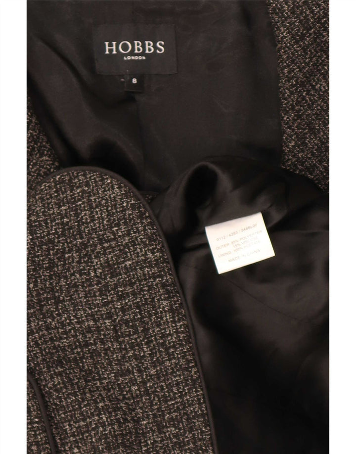 Hobbs Chaqueta Blazer de 3 Botones para Mujer UK 8 Small Gris Poliéster