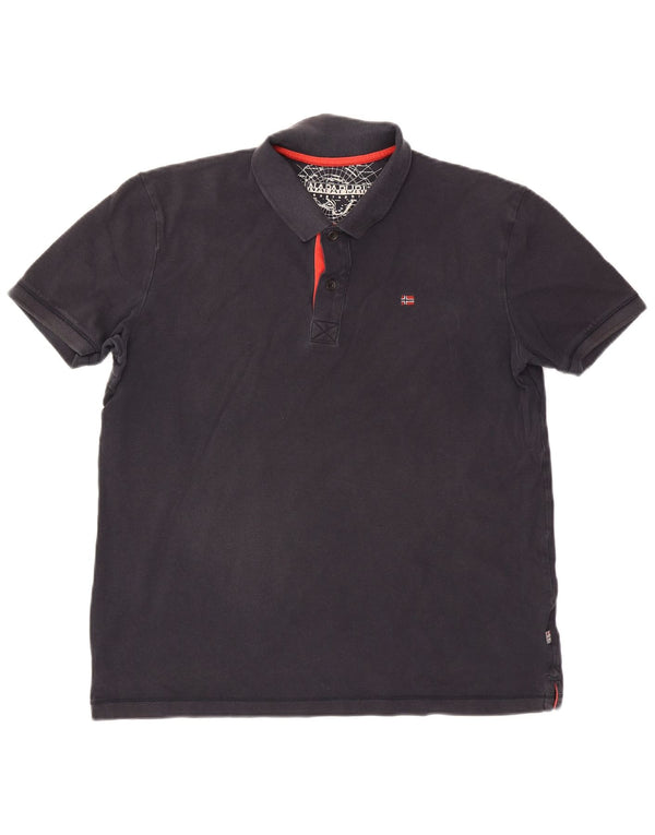 Napapijri Mens Geographic Polo Shirt XL Navy Blue