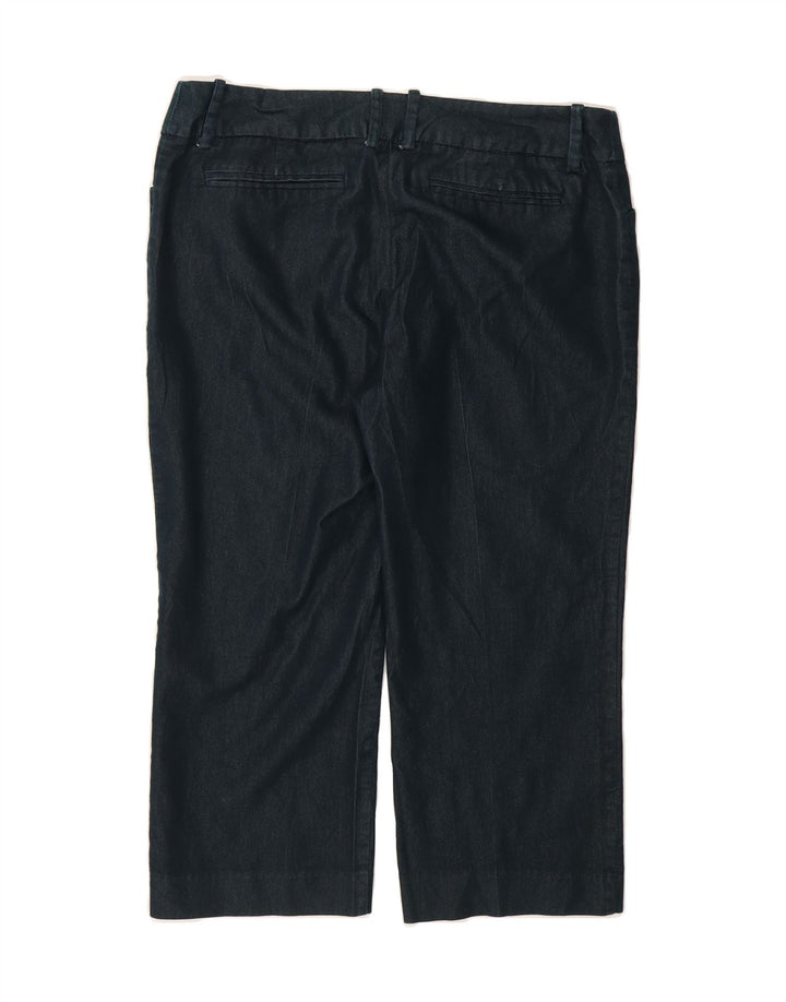MOSSIMO Womens Straight Capri Trousers US 10 Large W32 L21 Navy Blue Vintage Mossimo and Second-Hand Mossimo from Messina Hembry 