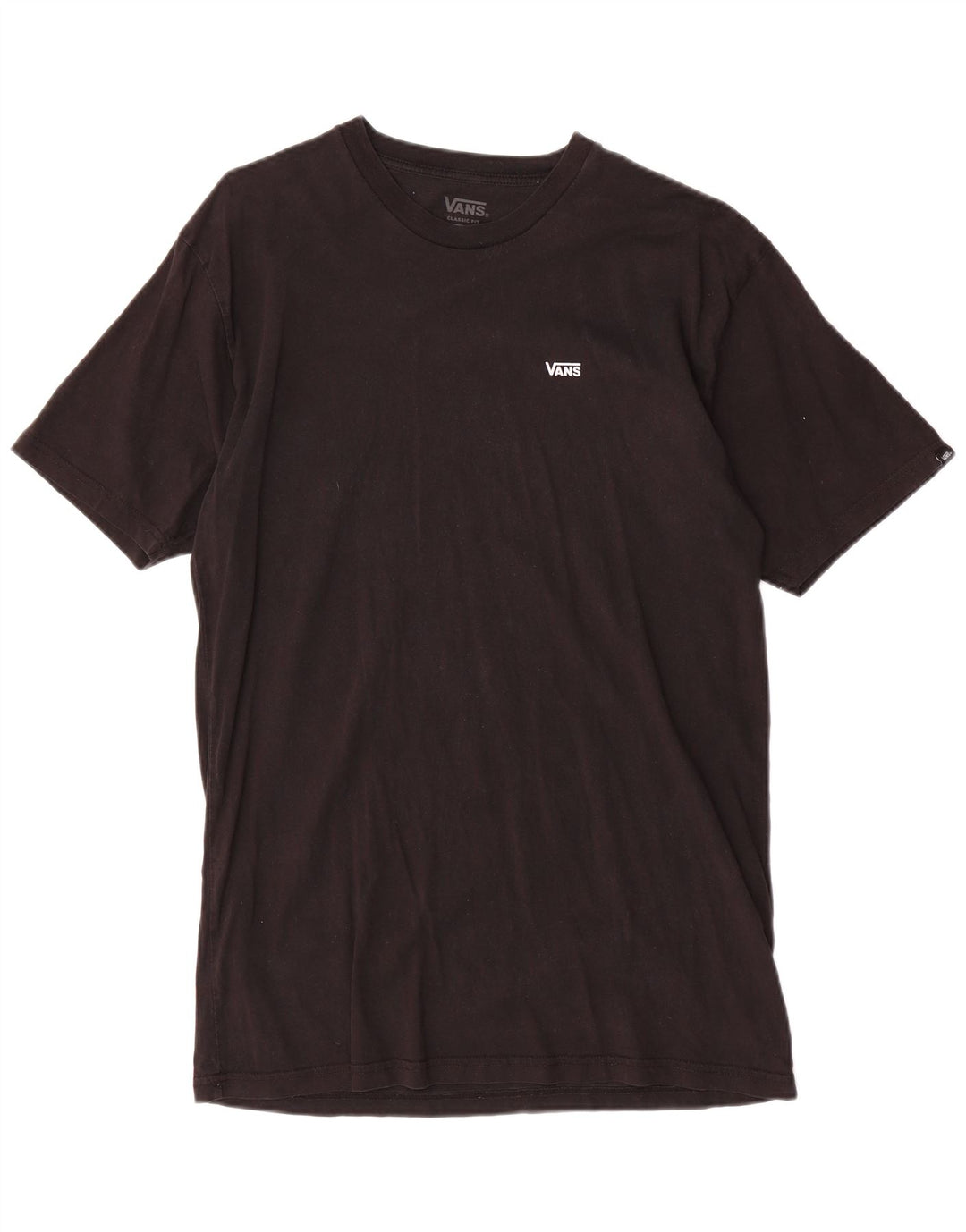 Vans Mens Classic Fit T-Shirt Top Large Black Cotton