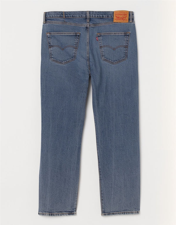 Levi's Mens 505 Straight Jeans W40 L30 kék pamut