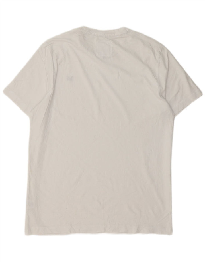 Crew Clothing Mens T-Shirt Top Large White Cotton