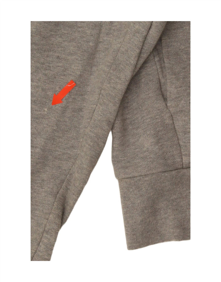 Adidas Mens Regular Fit Zip Hoodie Sweater Medium Grey Cotton