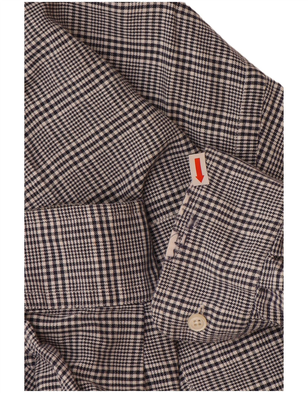 NAUTICA Flanelskjorte til mænd Medium Navyblå Houndstooth Bomuld