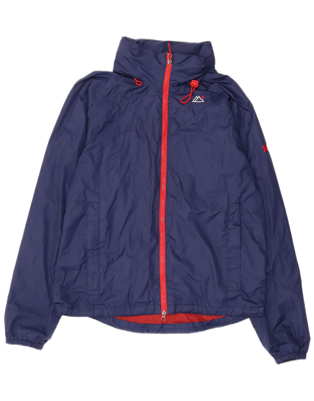 Target Dry Mens Hooded Rain Jacket UK 38 Medium Navy Blue Polyester