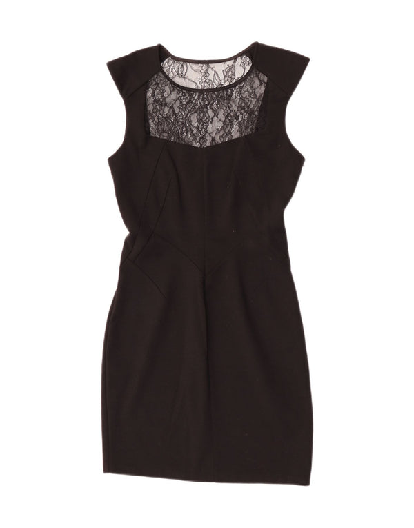 Oasis Womens Sheath Dress UK 12 Medium Black Polyester