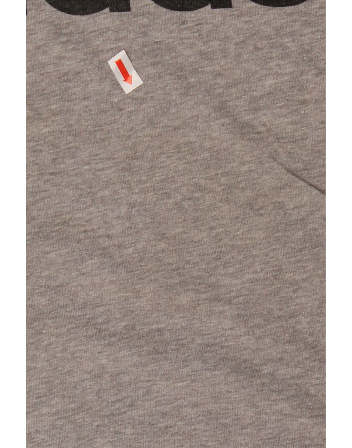 ADIDAS Mens Graphic T-Shirt Top Medium Grey Cotton Vintage Adidas and Second-Hand Adidas from Messina Hembry 