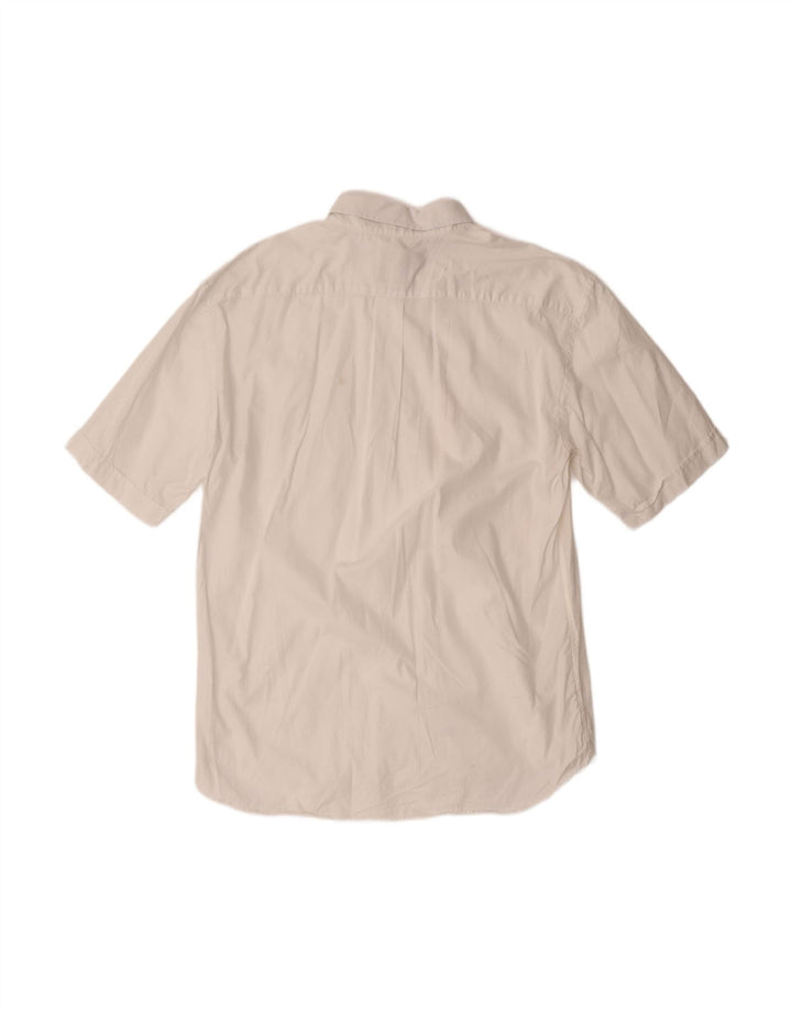 Camisa masculina de manga curta NAVIGARE XL algodão branco