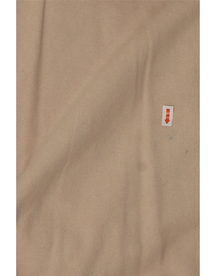 JORDAN Dame Oversized Sweatshirt Jumper UK 14 Medium Beige Bomuld