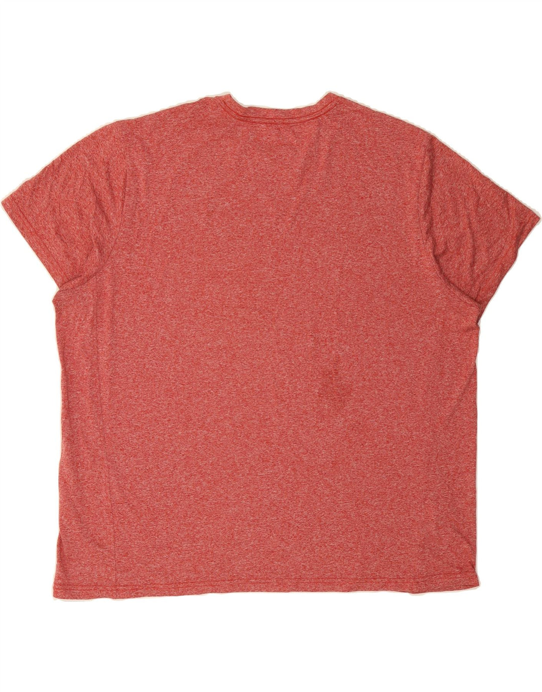 EDDIE BAUER Mens T-Shirt Top 2XL Red Flecked Polyester Vintage Eddie Bauer and Second-Hand Eddie Bauer from Messina Hembry 
