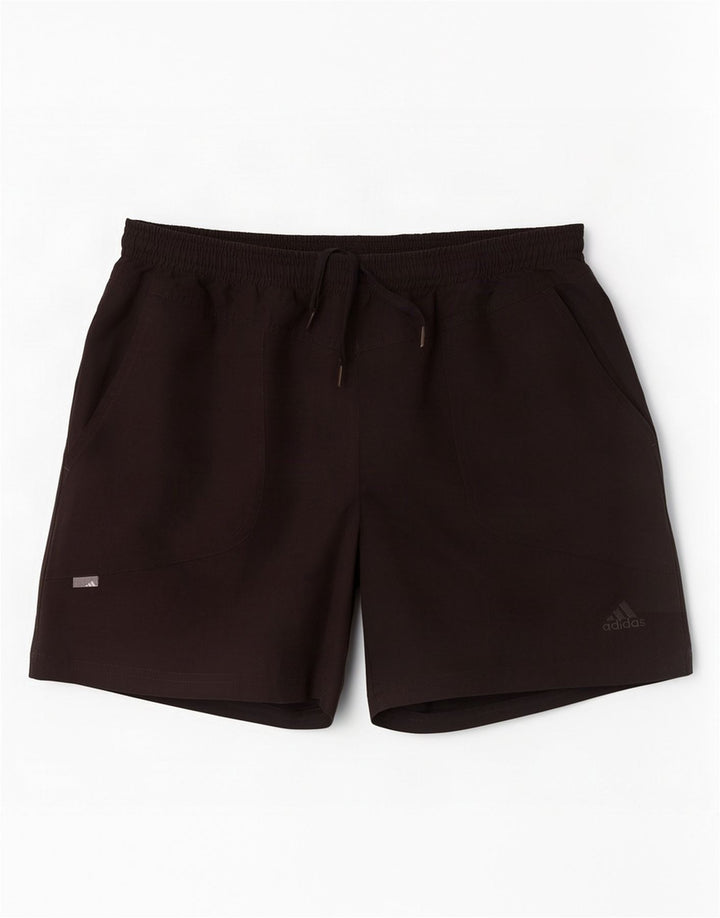 Pantaloni scurți sport Adidas pentru femei UK 10 Small Negru Poliester