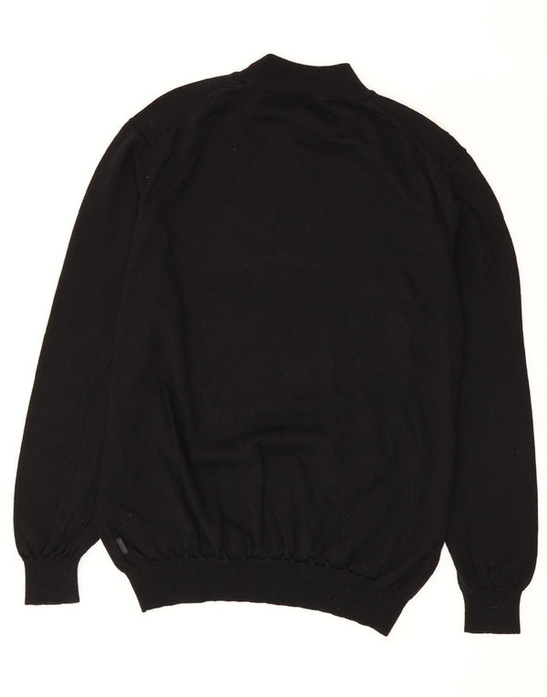Hugo Boss Herre Turtle Neck Jumper Sweater 3XL Sort Virgin Wool