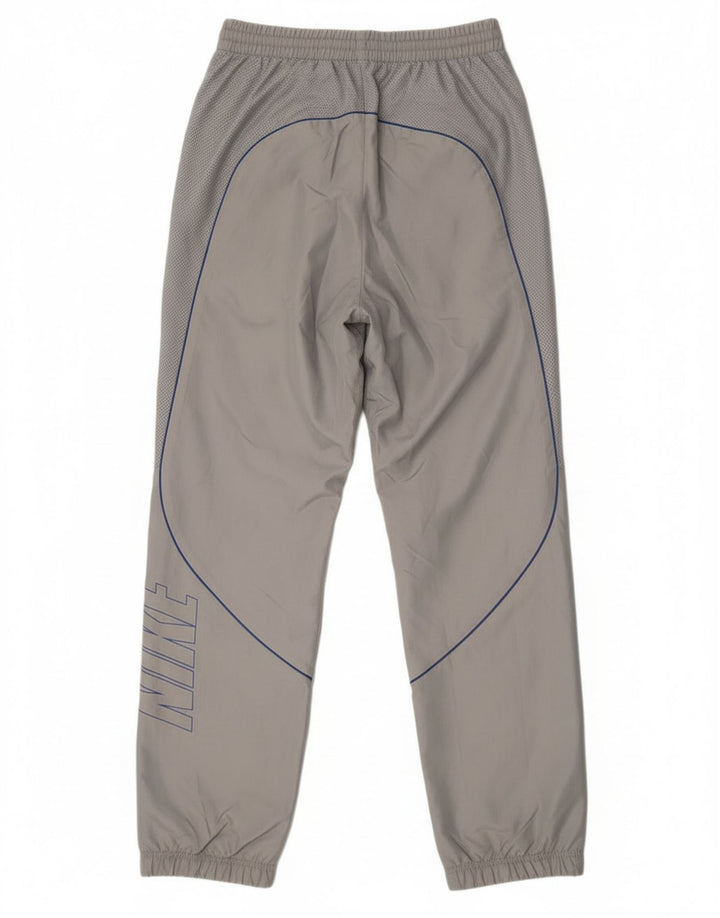 Nike Mens Graphic Tracksuit Trousers Joggers Small Grey Polyester