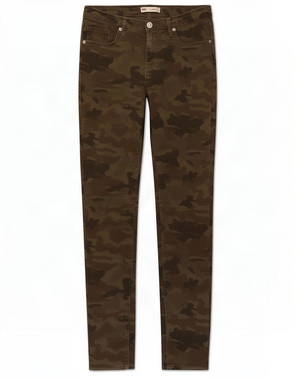 Levi's Girls 711 Casual Bukser 13-14 år W28 L29 Khaki Camouflage